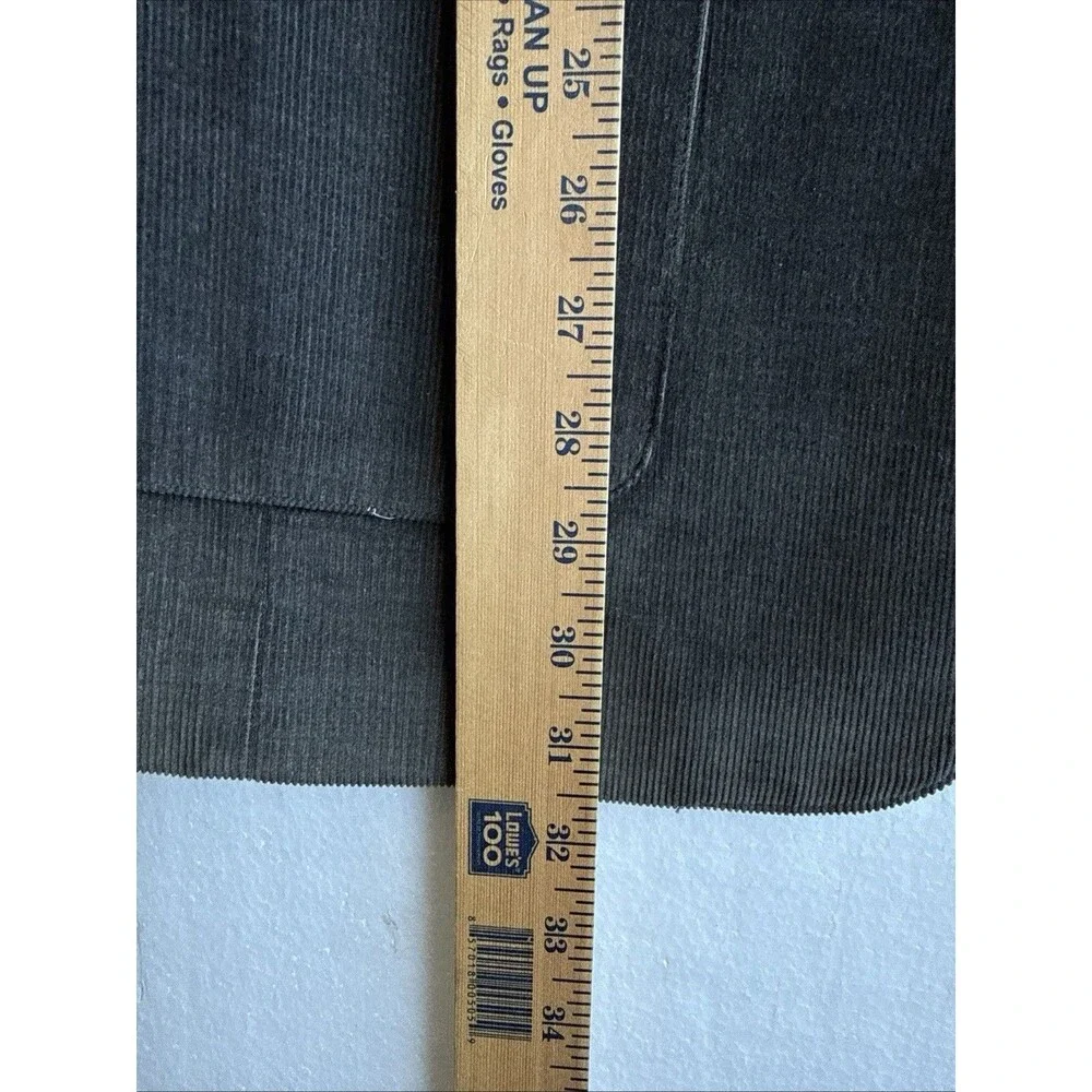 VTG 70s Levis Menswear Gray Corduroy Blazer Mens 40L Sport Coat Jacket 2 Button